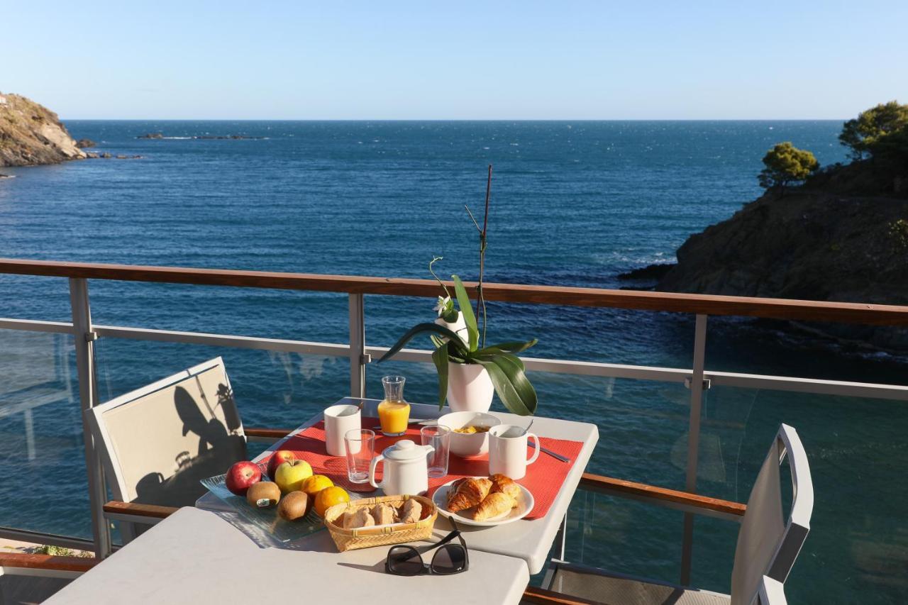 Hotel La Vigie - Face A La Mer Cerbère Eksteriør billede