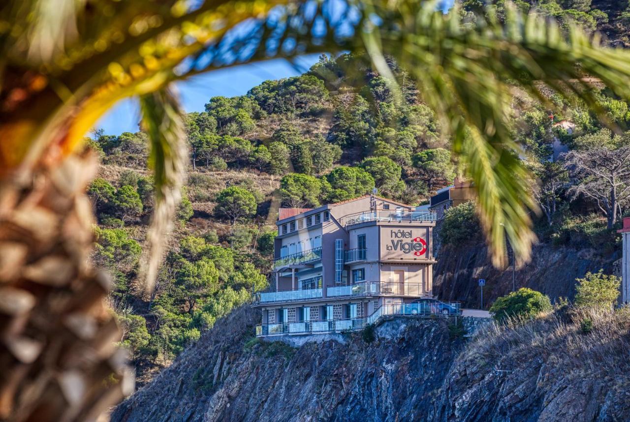 Hotel La Vigie - Face A La Mer Cerbère Eksteriør billede