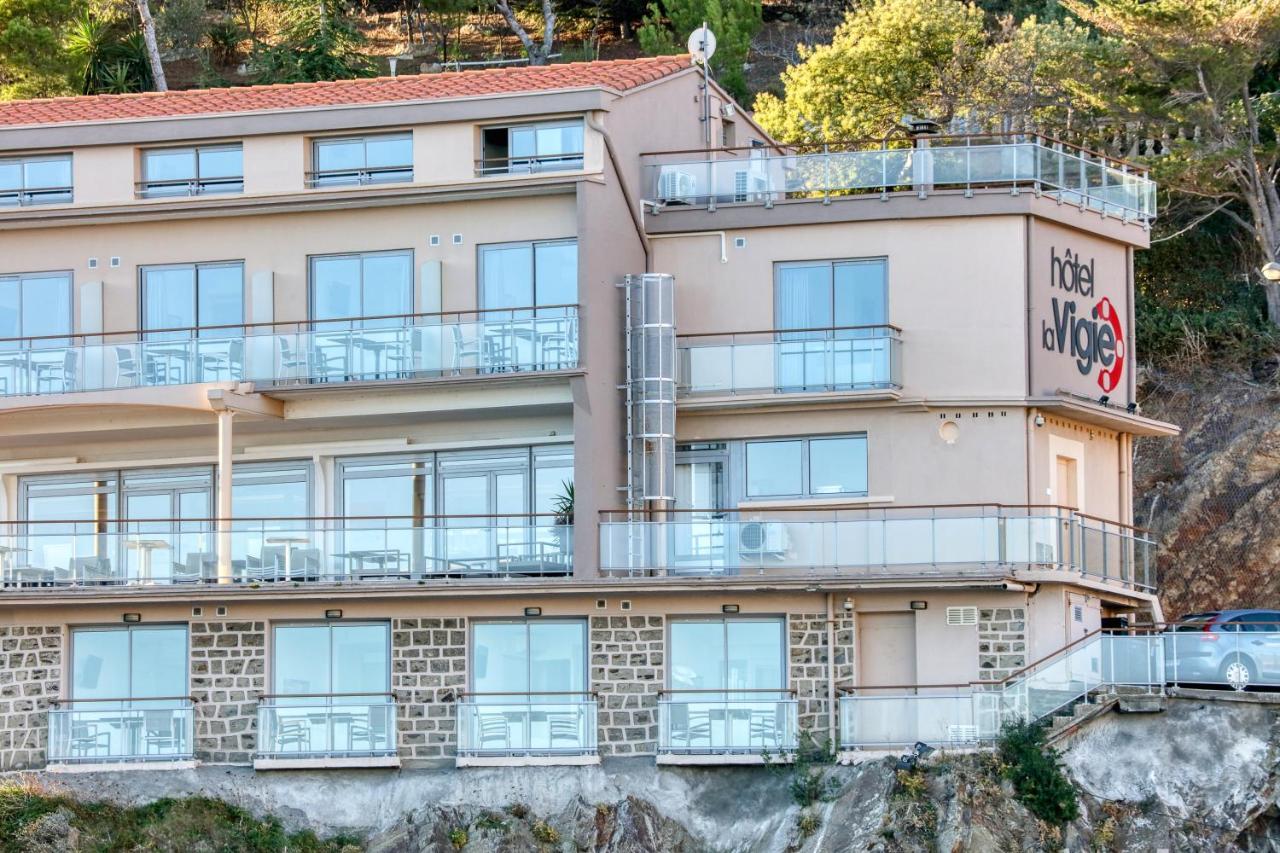 Hotel La Vigie - Face A La Mer Cerbère Eksteriør billede