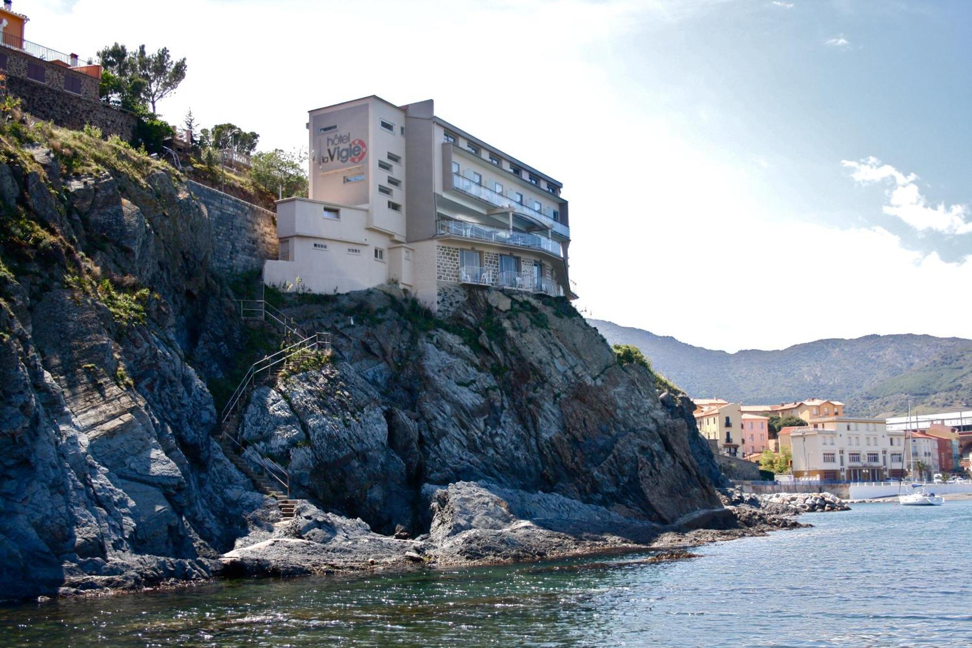 Hotel La Vigie - Face A La Mer Cerbère Eksteriør billede